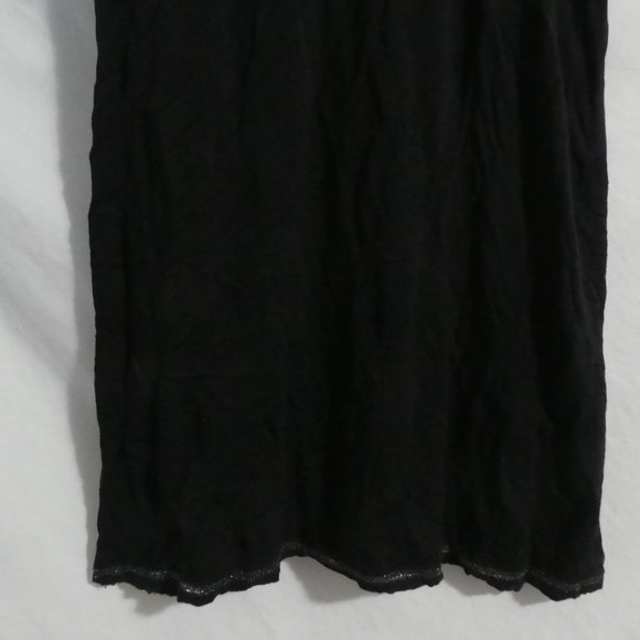 AQUA ROSE | xs extra small | Black Tank Top With Shiny Silver Trim | GUC - Picture 7 of 12